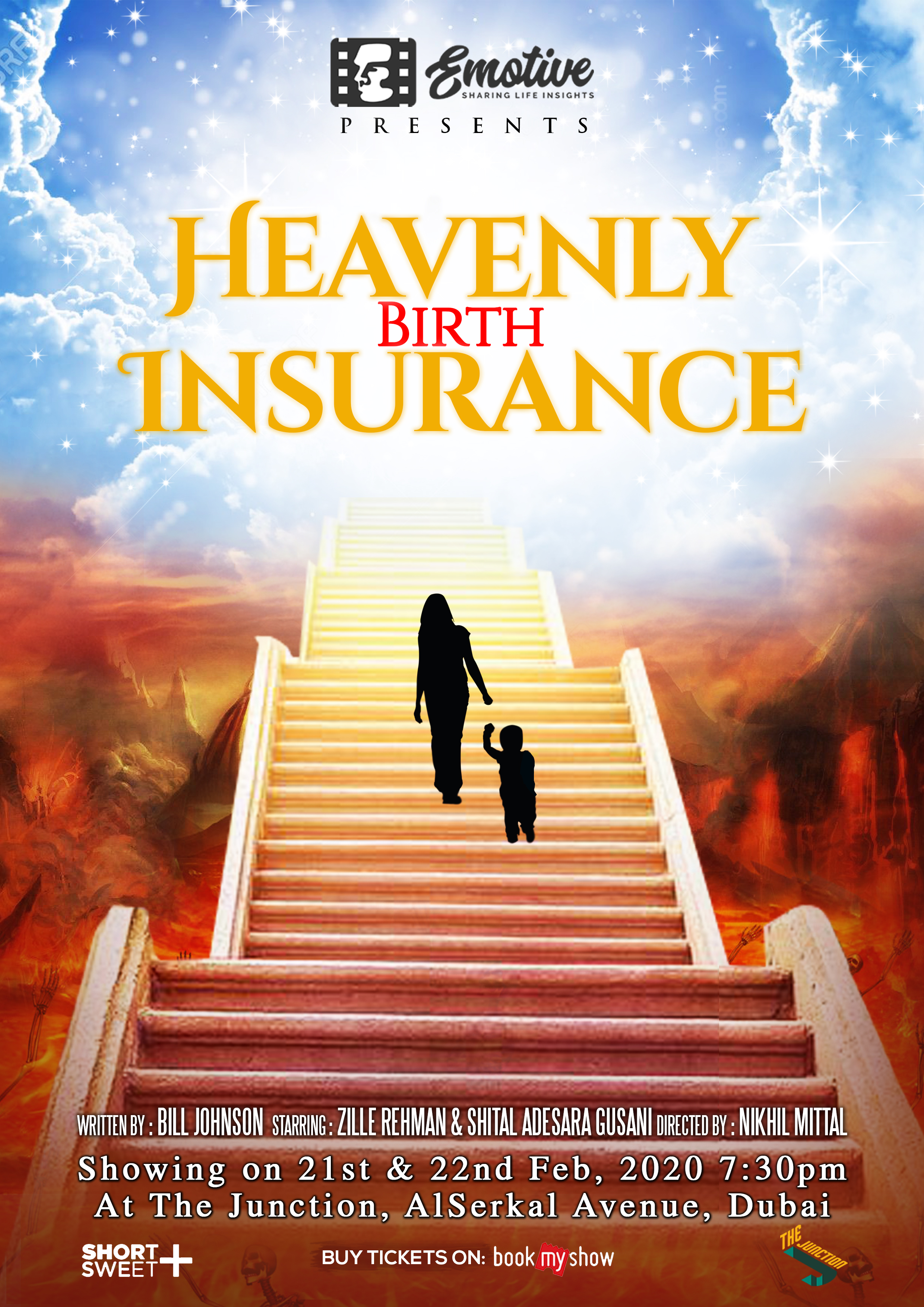 Poster for performance of Heavenly Birth Insurance