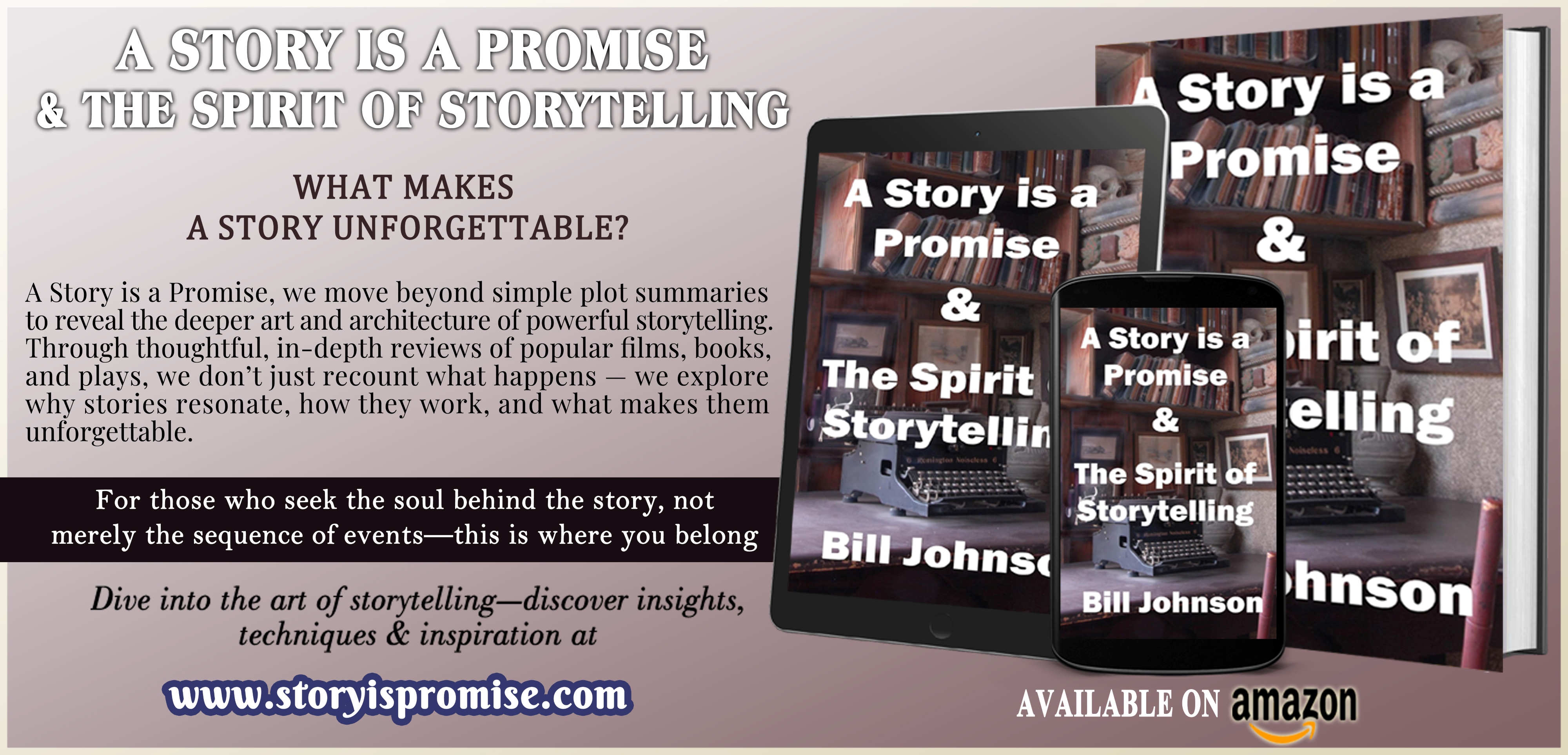 Information about ordering Bill Johnson's A Story is a Promise & The Spirit of Storytelling from Amazon.